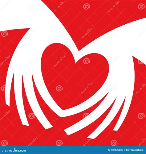 Heart Shaped Hands. Hand Heart Gesture Stock Vector - Illustration of ...