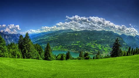 HD wallpaper: 1920x1080, green Mountain, nature | Wallpaper Flare