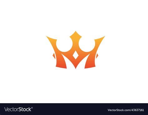 Creative crown shape logo symbol icon Royalty Free Vector