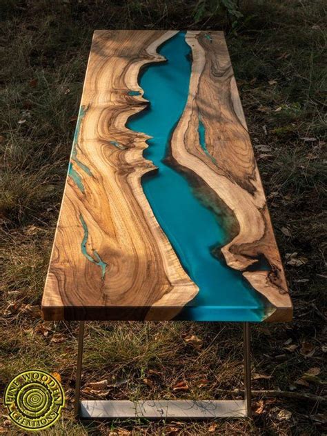 glow in the dark epoxy wood table - Caroline Gill