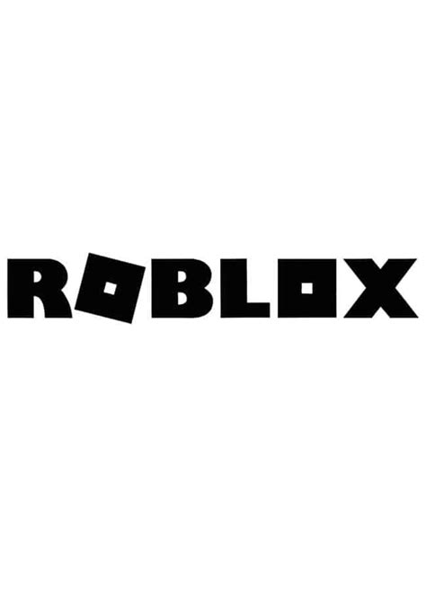 Roblox Princess Coloring Pages - Roblox Logo A4 Page