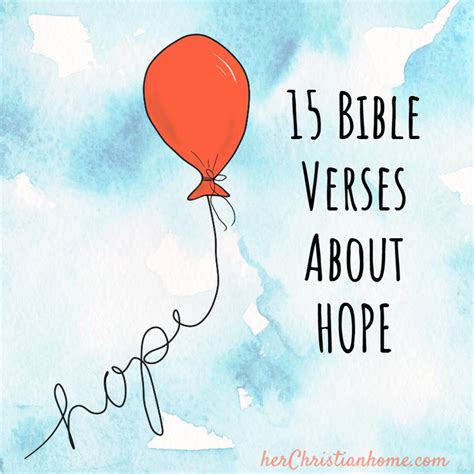 15 Bible Verses About Hope – herChristianhome