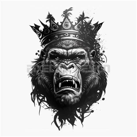 Gorilla Tattoo Design