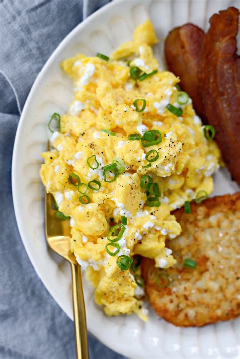 Scrambled Eggs with Cottage Cheese - Simply Scratch