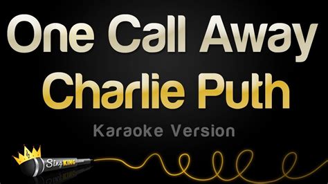 Charlie Puth - One Call Away (Karaoke Version) - เพลงสากล - POPASIA ...