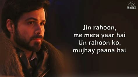 Toh Phir Aao Lyrics Emraan Hashmi__ Mustafa __Zahid __ Awarapan - YouTube