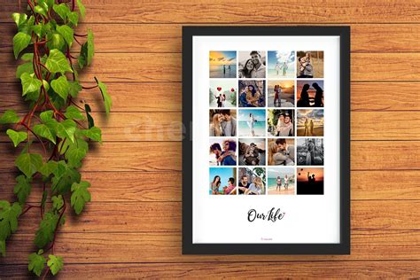 Personalised A4 Our Life Collage Photo Frame | Hyderabad