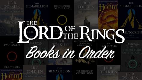 The Lord of the Rings Books in Order | Booktorium