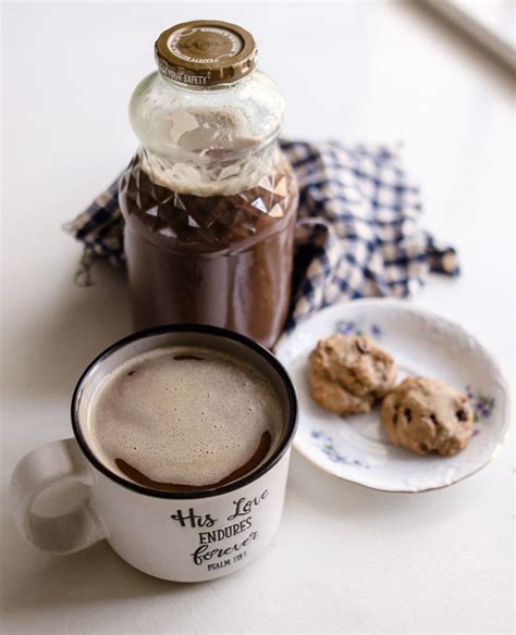 How to Make All-Natural Chocolate Coffee Creamer - Mighty Roots Homestead