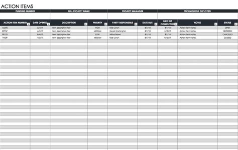 Action Plan Template Free Excel - Printable Form, Templates and Letter