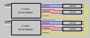 Wiring Diagram Of A Fluorescent Light Ballast