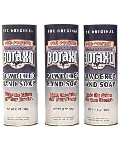 Boraxo Powdered Hand Soap 3-pack lot Original Powder 12 oz Professional ...