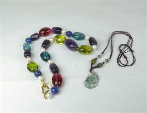 Chinese Jade Pendant and Beaded Necklace Collection - Zother - Oriental