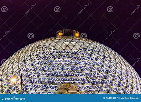 Desert Dome Henry Doorly Zoo Omaha At Night Editorial Photo ...