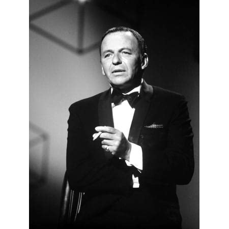 Frank Sinatra Smoking a Cigarette in Tuxedo Photo Print - Walmart.com