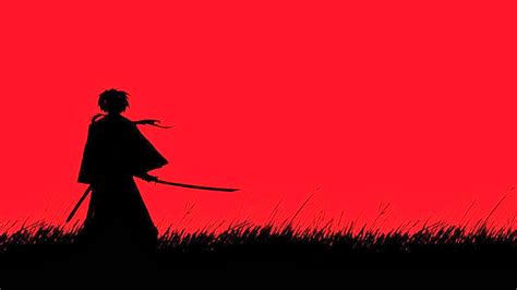 [Samurai X] Kenshi Black & Red HD Wallpaper - Free Download HD Wallpaper