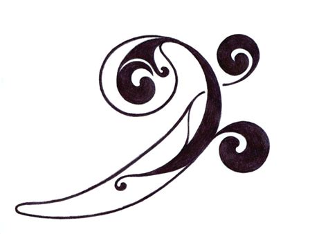 Bass Clef Tattoo - ClipArt Best