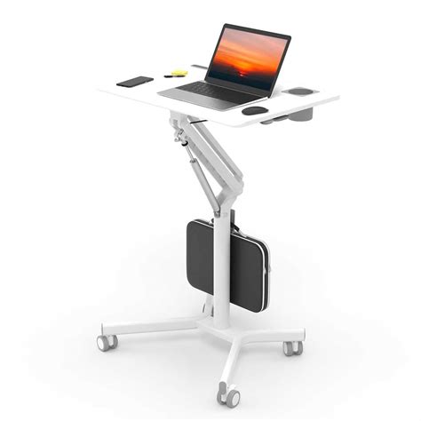 Buy JOY worker Portable Laptop Desk, 28x20 Standing Rolling Desk for ...