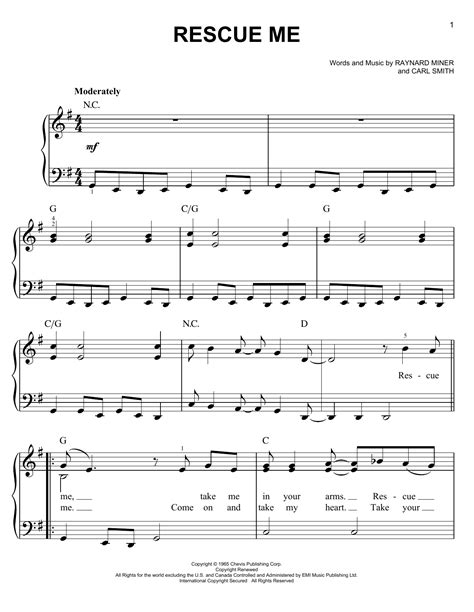 Rescue Me | Sheet Music Direct