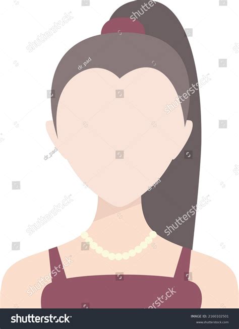 Girl Woman Face Profile Picture Concept Stock Vector (Royalty Free ...