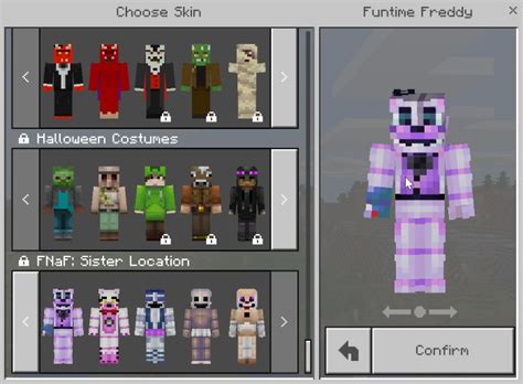 Five Nights At Freddy’s: Sister Location Skin Pack | Minecraft Skin Packs