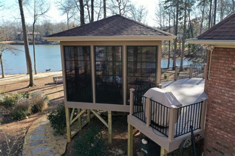 6 Backyard Screened Porch Deck Ideas & Photos | A Deck Above