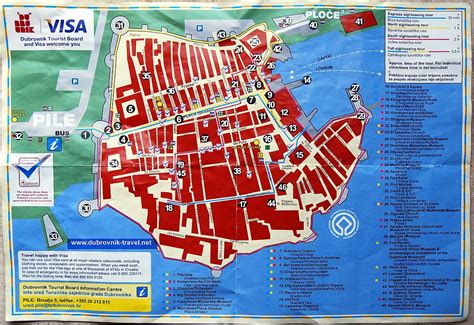 Dubrovnik Old Town Map