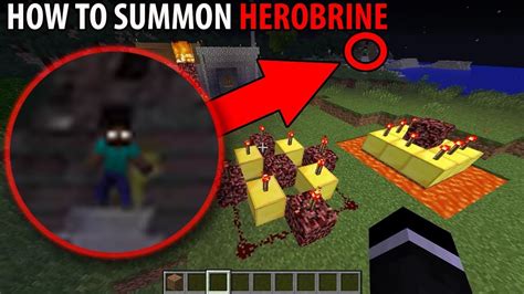 How I Summoned Herobrine in Minecraft (Minecraft Tutorial) - YouTube