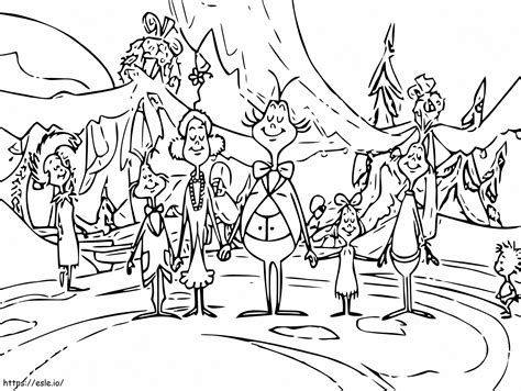 Whoville Characters coloring page