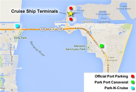 Port Canaveral Cruise Terminal Map