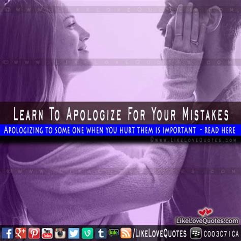 Quotes About Apologizing For Your Mistakes. QuotesGram