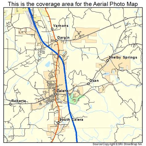 Aerial Photography Map of Calera, AL Alabama