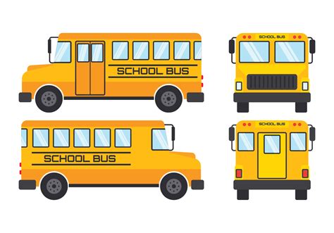 School Bus Vector 229514 Vector Art at Vecteezy