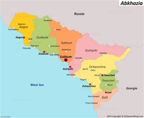 Abkhazia Map | Detailed Maps of Republic of Abkhazia