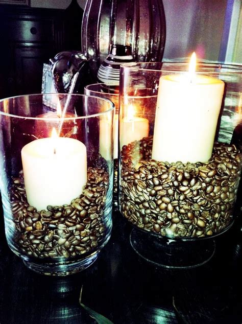 my personal shot at whole coffee beans with vanilla candles - love it ...