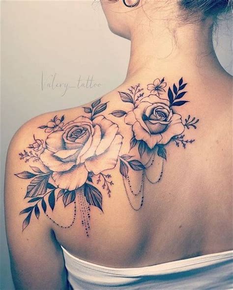 50 Gorgeous And Exclusive Shoulder Floral Tattoo Designs You Dream To ...