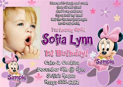 1st Wording Birthday Invitations Ideas – Bagvania FREE Printable ...