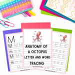 Anatomy of a Octopus Letter and Word Tracing Worksheets