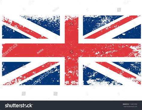 British Uk Flag Grunge Vector Stock Vector 114401059 - Shutterstock