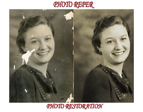 an old black and white photo of two women smiling for the camera, one ...