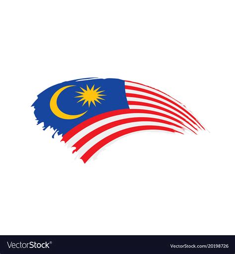 Malaysia flag Royalty Free Vector Image - VectorStock