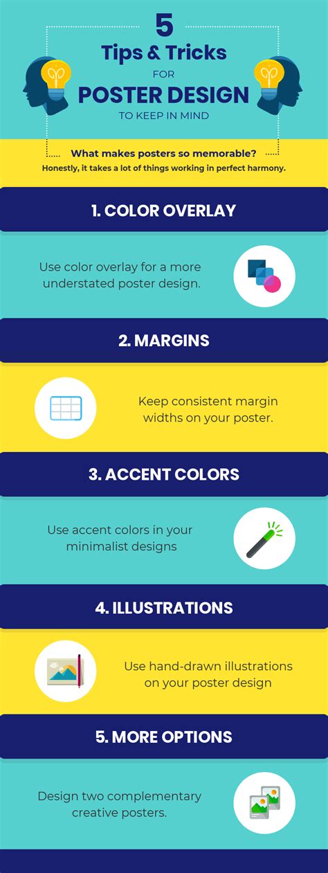 Bold Poster Design Tips Infographic Template