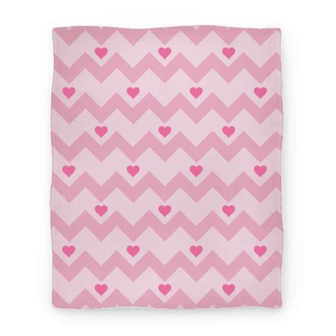 Chevron Heart Blanket Blanket | LookHUMAN