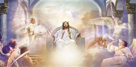 Jesus On The Throne In Heaven