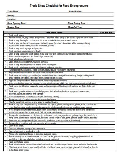 How To Make/Create a Trade Show Checklist [Templates + Examples] 2023