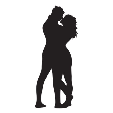 Sweet Lovers Hug Silhouette PNG & SVG Design For T-Shirts