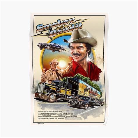 "Smokey and the Bandit" Poster for Sale by Michael Boyd | Redbubble