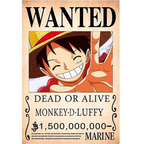 Luffy Wanted Poster Wallpapers - Wallpaper Cave