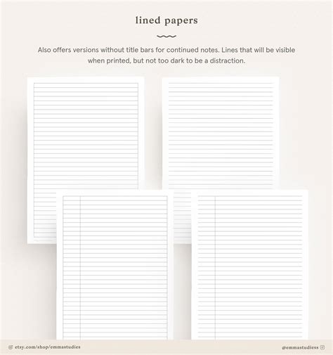 Student Note Taking Template Printable Pack A4 A5 and - Etsy