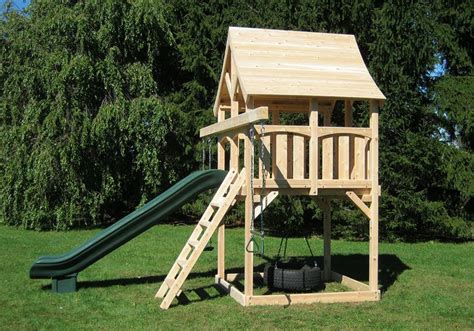 Cedar Swing Sets - Kelton Space Saver Swing Set | Wooden swing set ...